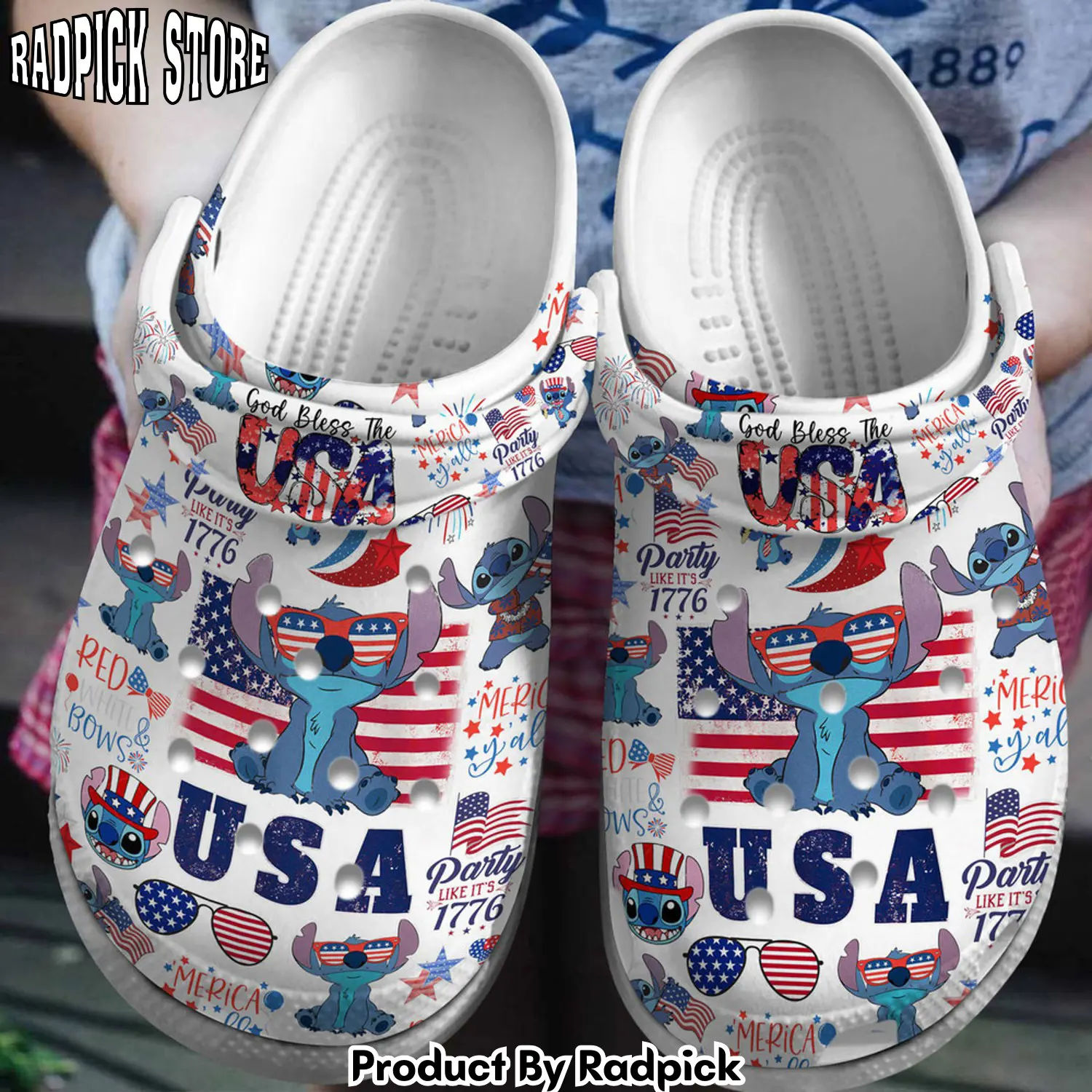 Radpick premium lilo and stitch cartoon clogs shoes comfortable for men women gpf rp6522255